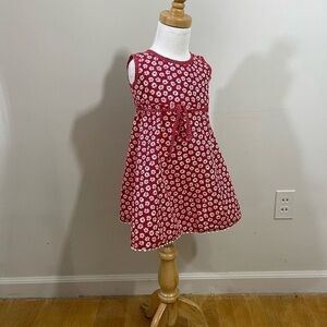 Mulberribush sz 2T dress red with a white print